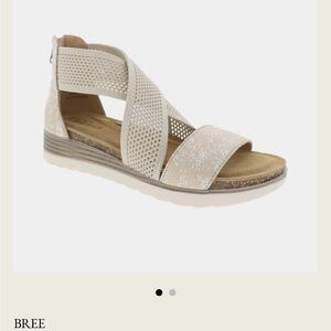 Biza Bree Sand Metallic Women's Shoes Size 38/US 7-7.5